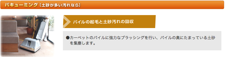 内部まですっきり、お掃除！